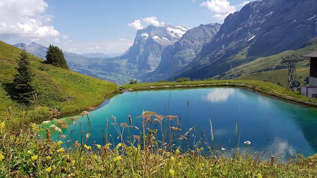 Start Panoramaweg Männlichen zur Kleinen Scheidegg