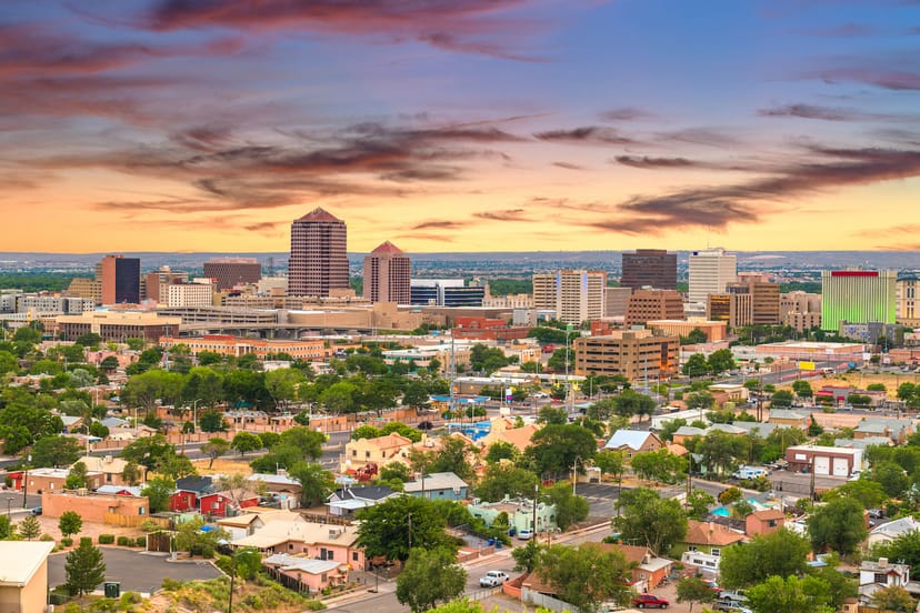 Scenic view of Albuquerque, New Mexico