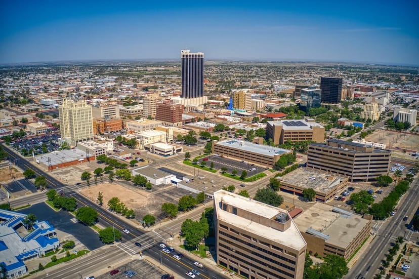 Scenic view of Amarillo, Texas