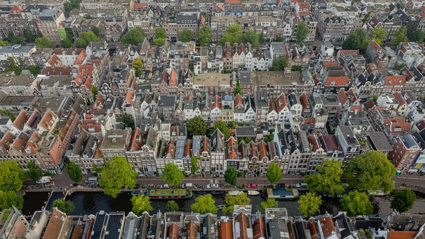 Scenic view of Amsterdam, Netherlands