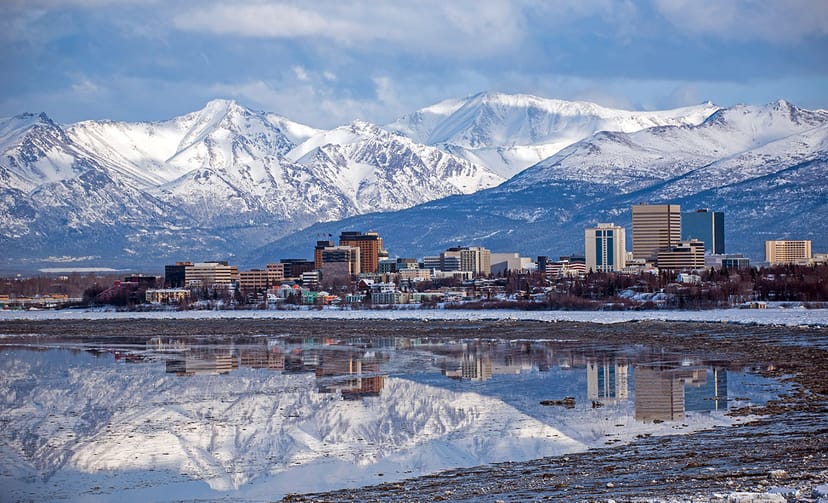 Scenic view of Anchorage, Alaska