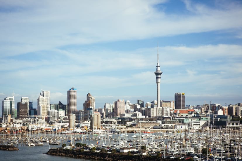 Scenic view of Auckland, New Zealand
