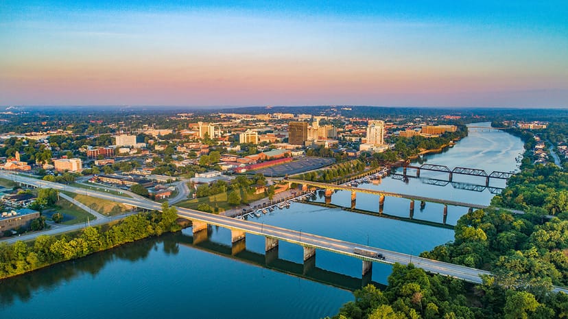 Scenic view of Augusta, Georgia