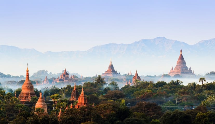 Scenic view of Bagan, Myanmar
