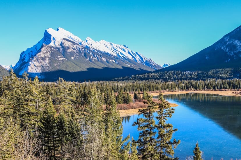 Scenic view of Banff National Park, Canada