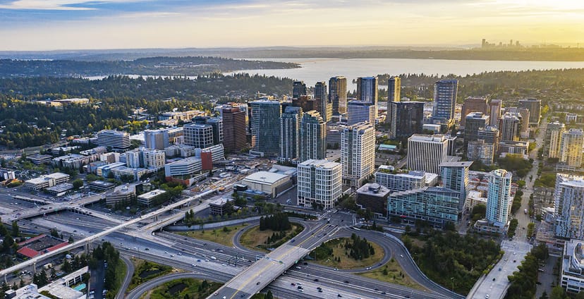 Scenic view of Bellevue, Washington