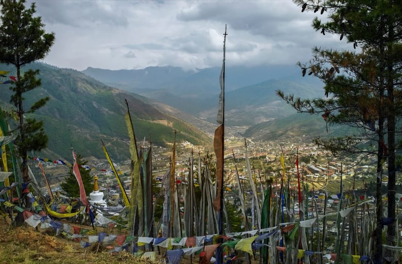 Scenic view of Bhutan, Himalayan Kingdom