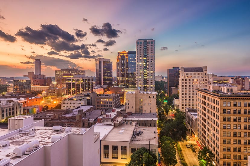 Scenic view of Birmingham, Alabama