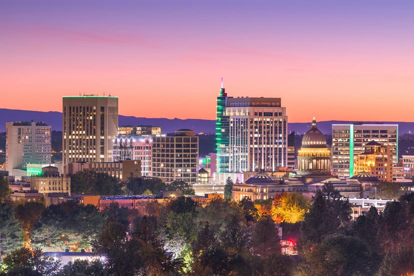 Scenic view of Boise, Idaho