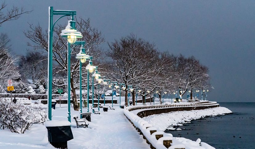 Scenic view of Bridgeport, Connecticut