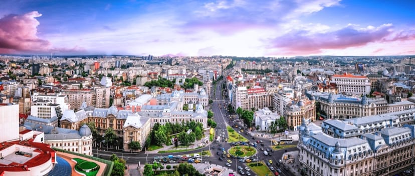 Scenic view of Bucharest, Romania
