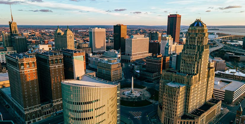 Scenic view of Buffalo, New York