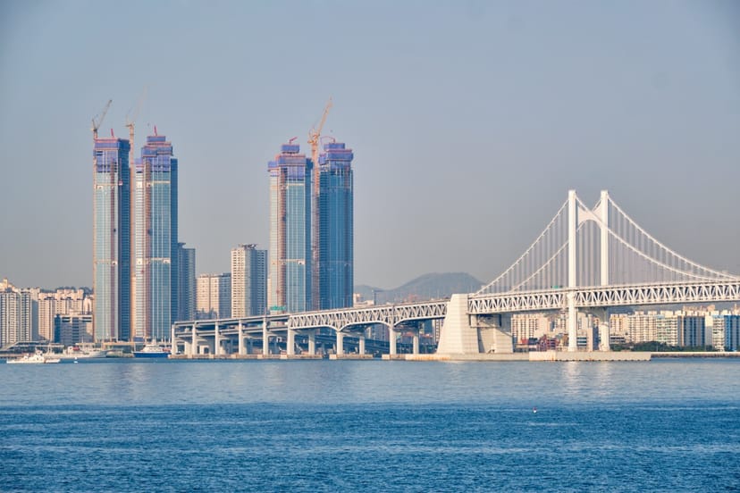 Scenic view of Busan, South Korea