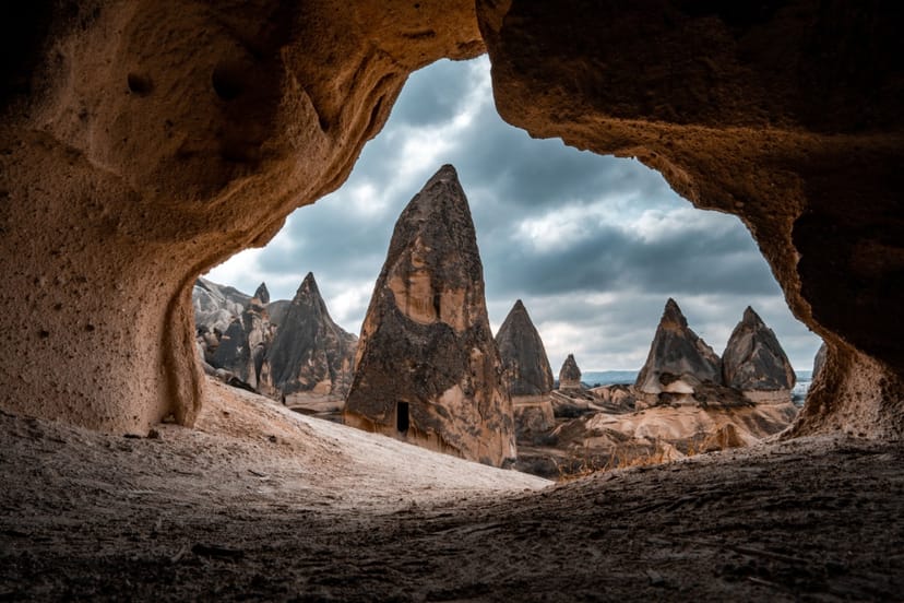 Scenic view of Cappadocia, Turkey