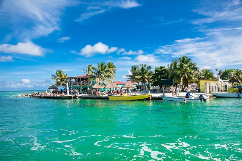 Scenic view of Caye Caulker, Belize