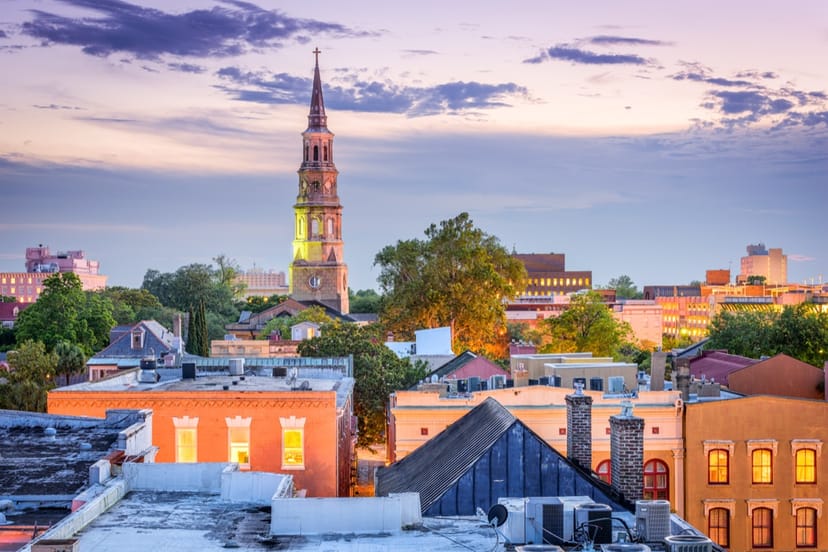 Scenic view of Charleston, South Carolina, USA