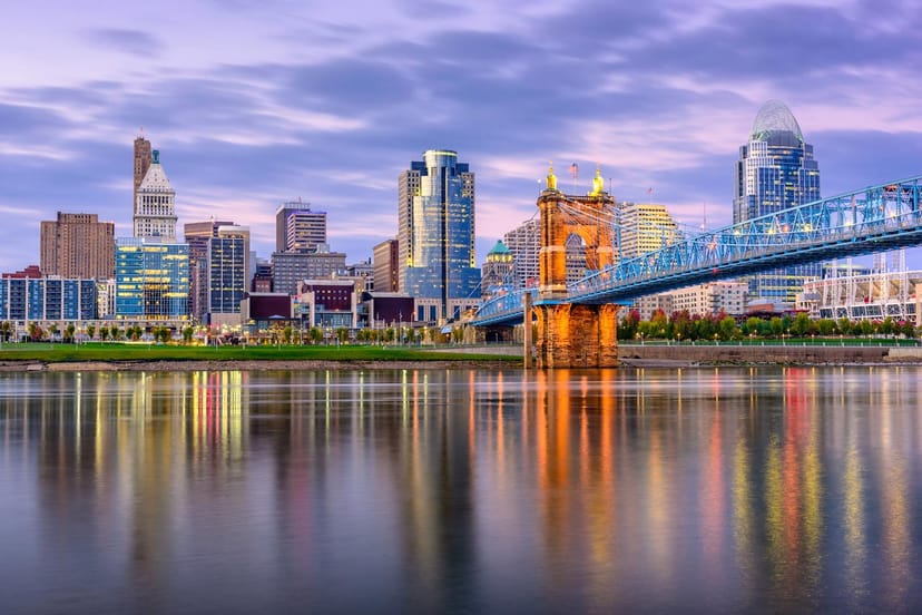 Scenic view of Cincinnati, Ohio