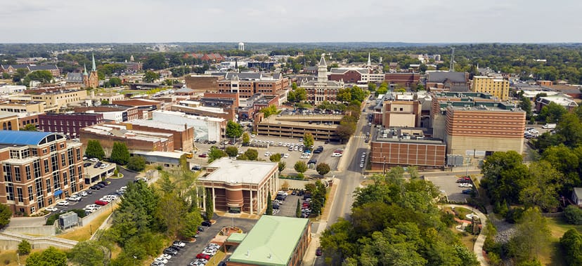 Scenic view of Clarksville, Tennessee