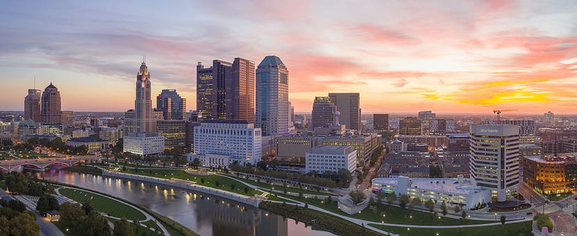 Scenic view of Columbus, Ohio