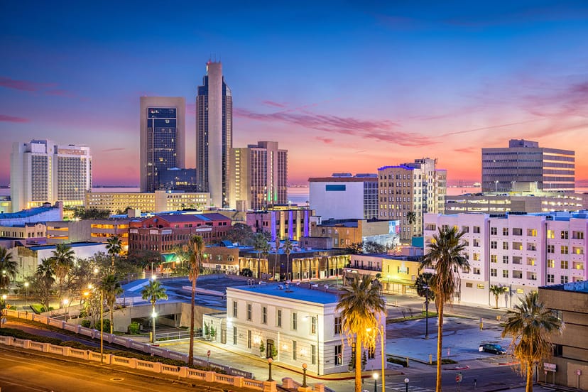 Scenic view of Corpus Christi, Texas