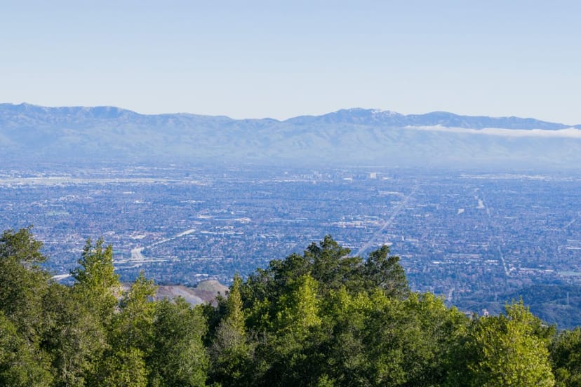 Scenic view of Cupertino, California
