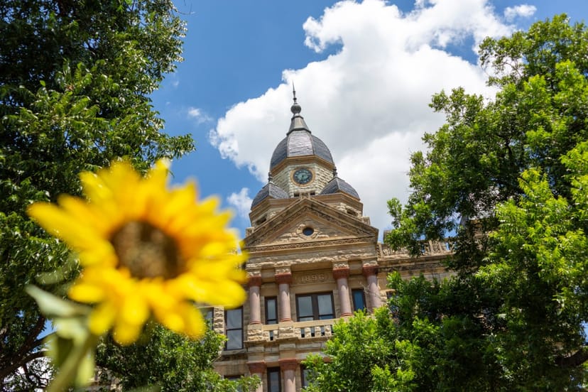 Scenic view of Denton, Texas