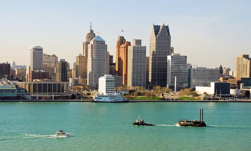 Scenic view of Detroit, United States