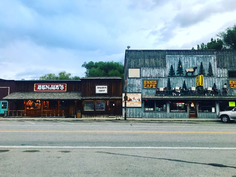 Scenic view of Ennis, Montana