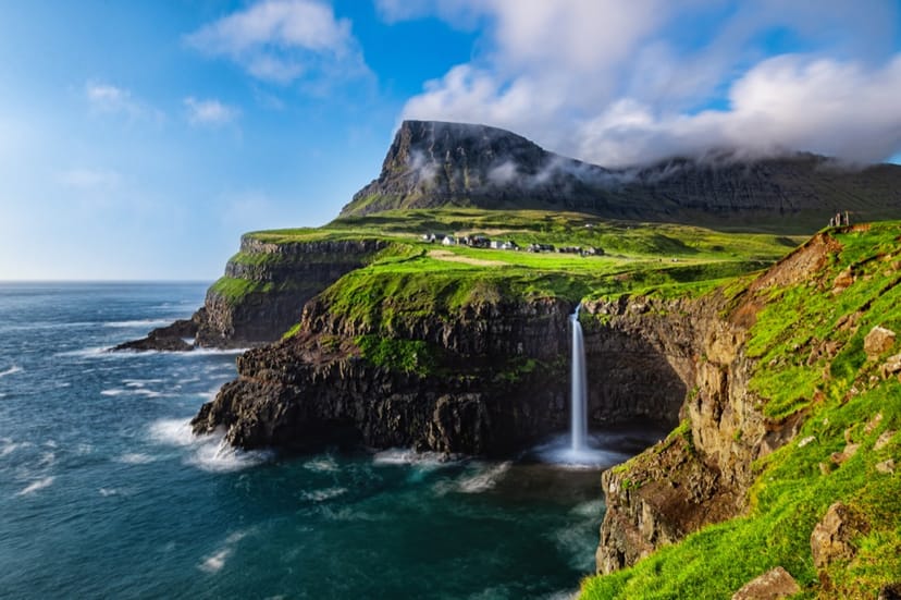 Scenic view of Faroe Islands, Denmark