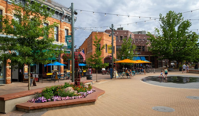 Scenic view of Fort Collins, Colorado