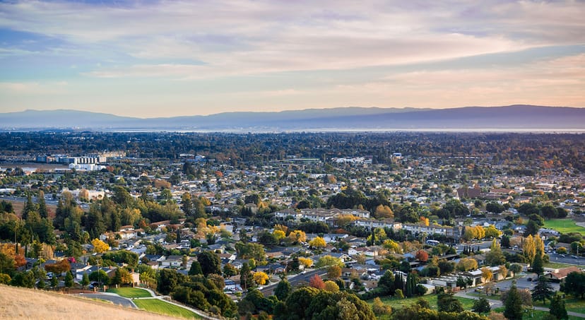 Scenic view of Fremont, California