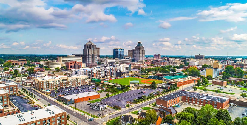 Scenic view of Greensboro, North Carolina