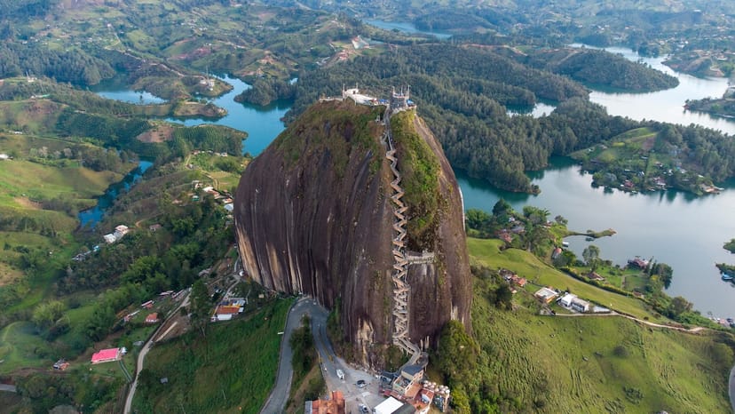 Scenic view of Guatape, Colombia