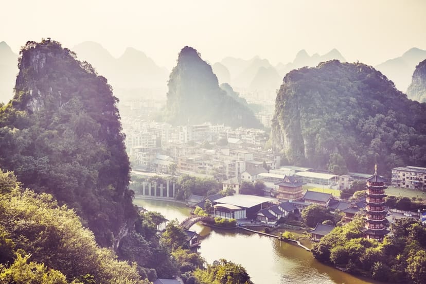 Scenic view of Guilin, China