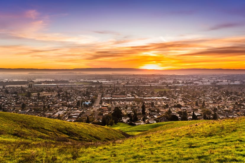 Scenic view of Hayward, California
