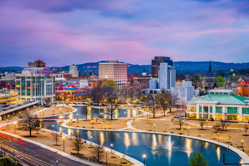 Scenic view of Huntsville, Alabama