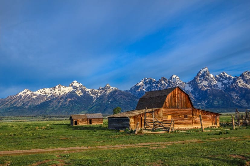 Scenic view of Jackson Hole, Wyoming