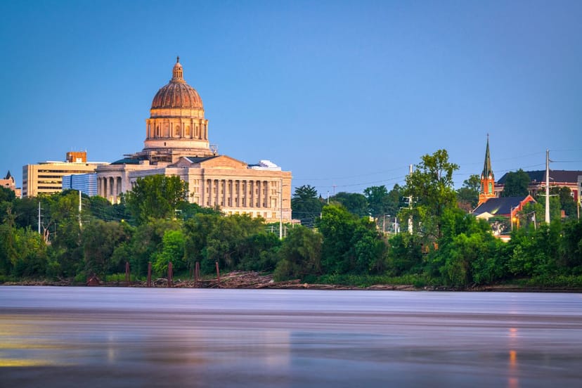 Scenic view of Jefferson City, Missouri