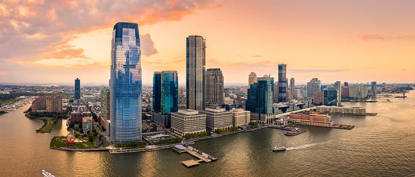 Scenic view of Jersey City, New Jersey