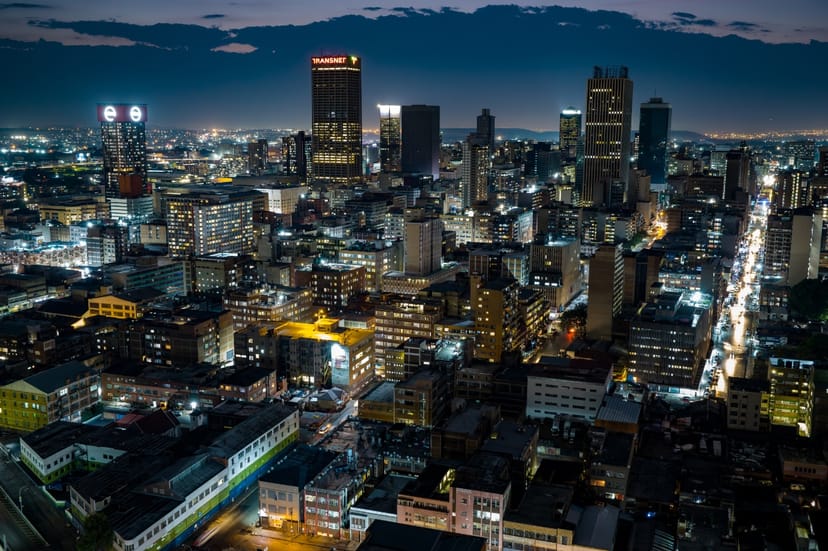 Scenic view of Johannesburg, South Africa