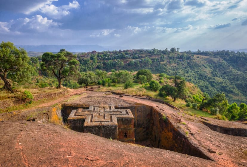 Scenic view of Lalibela, Ethiopia