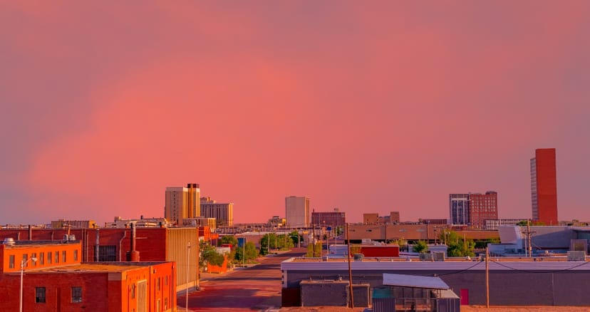 Scenic view of Lubbock, Texas