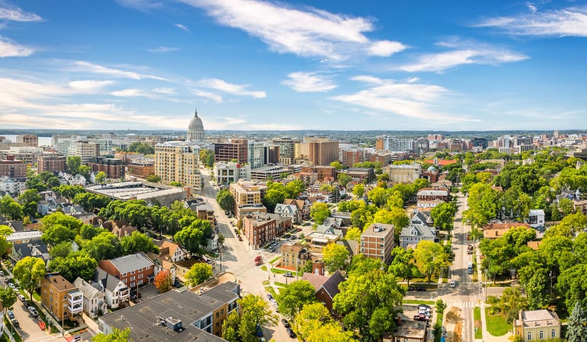 Scenic view of Madison, Wisconsin