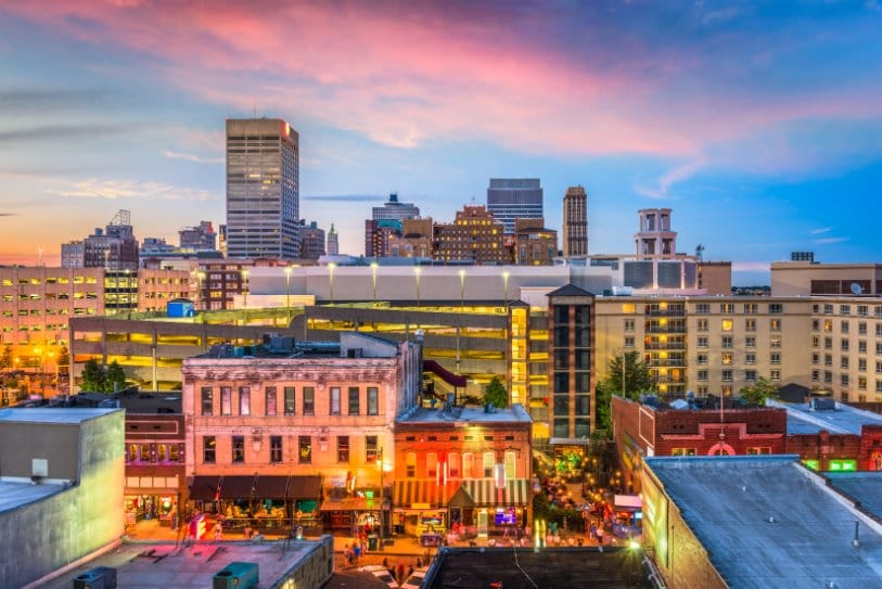 Scenic view of Memphis, Tennessee