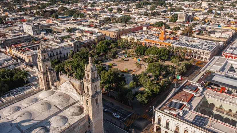 Scenic view of Merida, Mexico