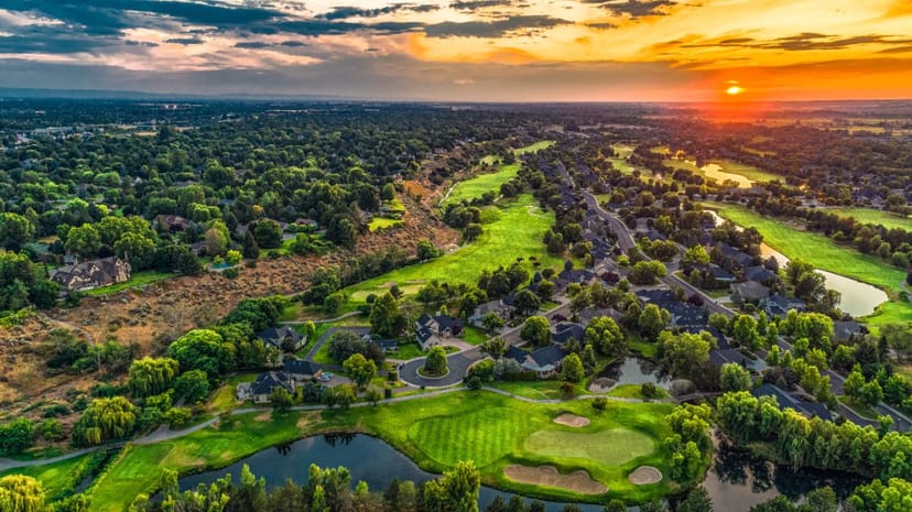 Scenic view of Meridian, Idaho