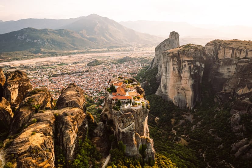 Scenic view of Meteora, Greece