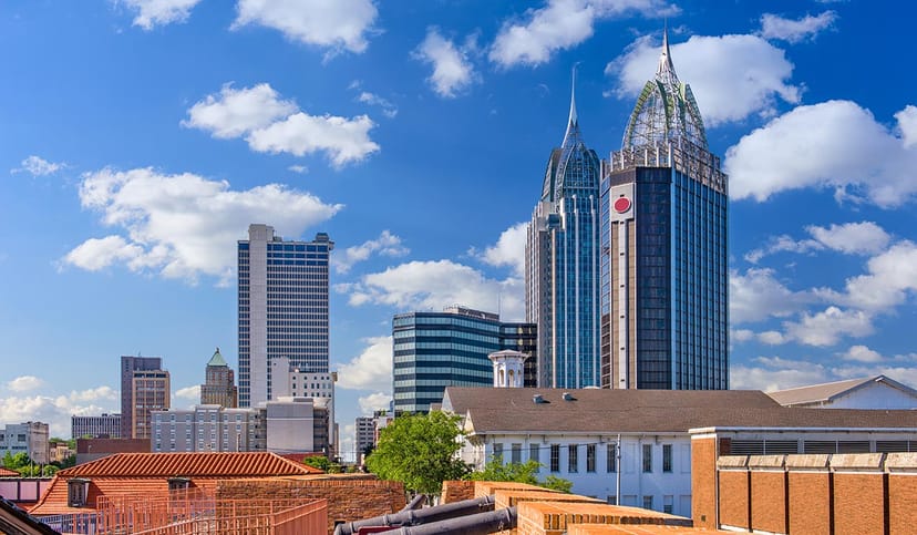 Scenic view of Mobile, Alabama