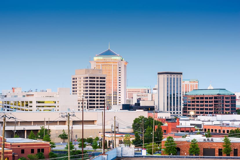 Scenic view of Montgomery, Alabama