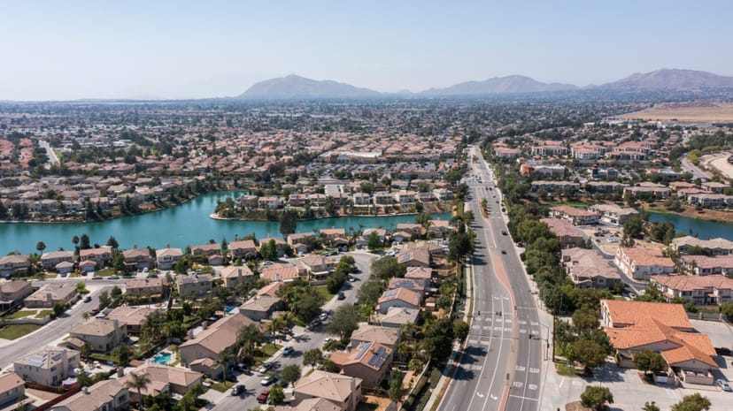 Scenic view of Moreno Valley, California